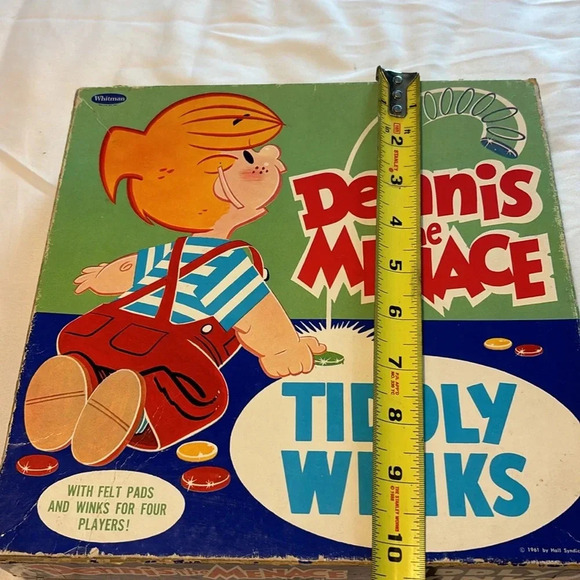 Vintage 1961 Dennis The Menace Whitman Tiddly Winks Game - Picture 7 of 14
